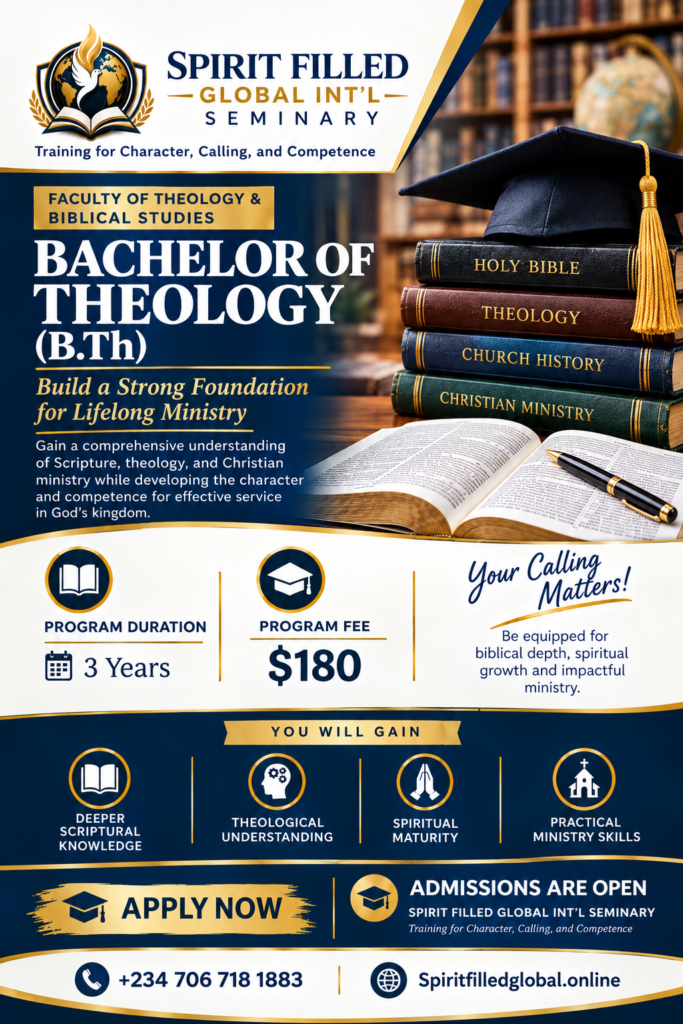 BACHELOR OF THEOLOGY